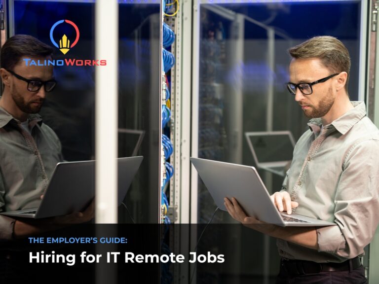 Business owner looking at his laptop